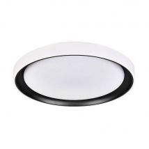 Plafón Kigali Bel Air 72W Luz Led 6480 Lm Con Mando Regulador Blanco/Negro Ø50x7 Cm