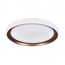 Plafón Kigali Bel Air 72W Luz Led 6480 Lm Con Mando Regulador Blanco/Marrón Ø50x7 Cm