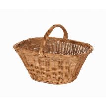 Cesto vimini europeo giovanni 1^ ovale cm 37x24h17/30