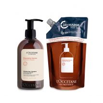 L'Occitane Dúo Champú Reparación Intensa 500ml y su Recarga de 500ml. 1000