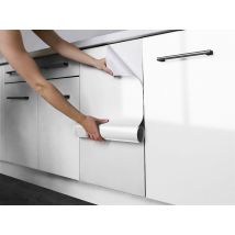 Vinilo adhesivo lacado en blanco