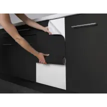 Vinilo adhesivo negro mate decorativo