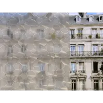 Película reposicionable con patrón de diamantes