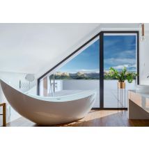 Lámina electrostática, espejo unidireccional, gris oscuro