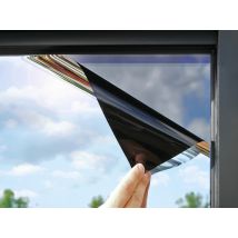 Película negra opaca con efecto espejo