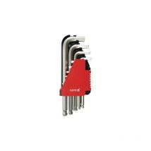 Satz Sechskantschlüssel HEX, mit Scharnier, 2-12 mm, 10 Stück, Cr-V