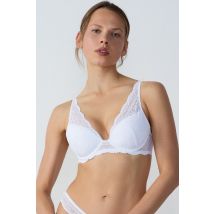Biustonosz nr 6 - Trójkąt z lekkim wypełnieniem - 85C - white - Etam