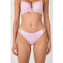 Slip met geborduurde details - REVEUSE - 38 - mauve pale - Etam