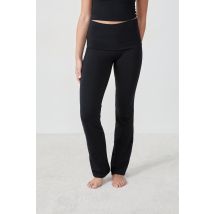 Pantalon de pyjama evasé en coton et modal - GALATEA - XS - black - Etam