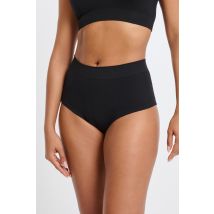 Szorty z wysokim stanem - XL - black - Etam