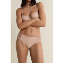 Szorty z koronkowymi detalami- PURE DREAM - XL - beige - Etam