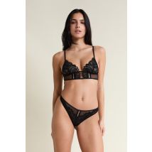 Stringi z gipiury - 38 - black - Etam