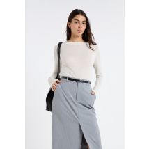 Pull col rond en laine - PRICILLA COL R - S - Ecru - Etam