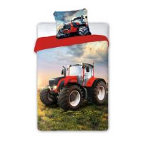 Pościel 160x200 bawełna gruba dwustronna Faro 2 części traktor