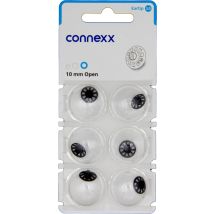 connexx Eartip 3.0 10 mm Open Domes 6er Blister Blau Hörgeräteschirmchen Silikon 10993681