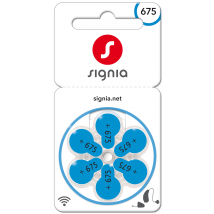 Signia Signia Hörgerätebatterien 6er Blister PR44 Blau 24600 p675mf