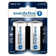 everActive Pro Alkaline LR20 D 1,5V High Performance Batterie 2er Blister 17500 mAh EVLR20-PRO