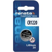 Renata CR1220 3V Lithium Batterie Knopfzelle 1er Blister CR1220
