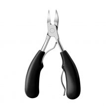 EWANTO Zehennagel Knipser mit gebogener Spitze für leichtes Schneiden Nagel Knipser für Pediküre Farbe Schwarz Nagelzange Nagelknipser HH-20