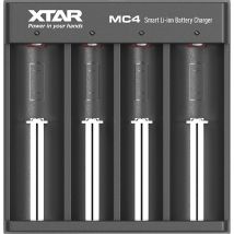 XTAR 4-Schacht USB-Ladegerät Micro USB-Ladeanschluss, für Li-Ion-Akkus MC4