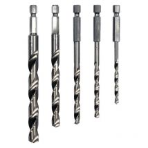 Bohrerset mit Sechskant 6,3 mm (1/4″) Spitze, 5-tlg. 4 MM – 10 MM