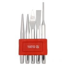 Meißel- und Klopfset, 5-teilig.