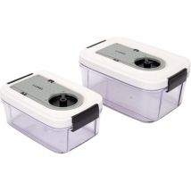 Vakuumbehälter mit Datumseinstellung, 2 Stück (0,75 l, 1,5 l)