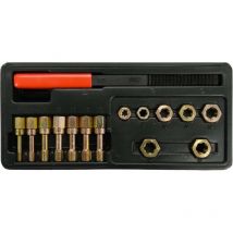 Gewindereparaturset mit Feile, 15-teilig.