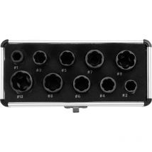 Beschädigter Steckschlüsselsatz 10-tlg. 3/8" 9-19 mm