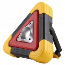 Warntaschenlampe - Dreieck, wiederaufladbar, Solarbatterie.