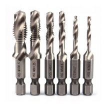 Kombi-Bohrer-Gewindebohrer-Satz M3-M10 (3, 4, 5, 6, 8.10), HEX