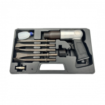 Pneumatischer Hammer- und Meißelsatz, 9-teilig.