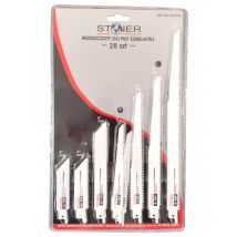 Sägeblätter für Stichsägen für Holz und Metall, 28 Stück.