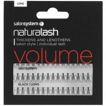 Salon System Individual Lashes Black Long False Eyelashes