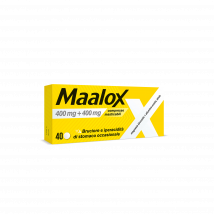 Maalox 400mg + 400mg Dispositivo Medico 40 Compresse Masticabili