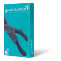 Man Support Cotton 15 Gambaletto Nero 2 GloriaMed(R)
