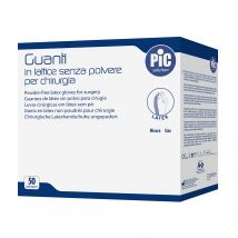 Guanti Chirurgici Senza Polvere Mis.6 PIC 50 Pezzi