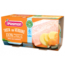 Plasmon Omogeneizzato Di Pesce Trota Con Verdure 2x80g