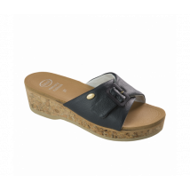 Scholl Wappy Calzatura In Pelle Colore Navy Blue Numero 38