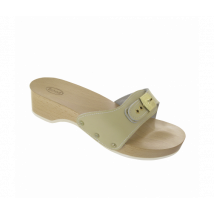 Scholl Pescura Heel Zoccolo con Tacco Colore Sabbia Misura 42