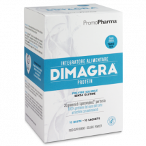 Promopharma Dimagra Protein Integratore Alimentare Gusto Cacao 10 Bustine