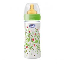 Chicco Well-Being Biberon Silicone PP Flusso Veloce Verde 2m+ 250ml