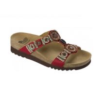 Scholl New Bogotà Wedge Infradito Donna Plantare Bioprint Colore Rosso Taglia 41