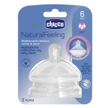 Tettarella NaturalFeeling 6m+ (Flusso Veloce) Chicco(R) 2 Pezzi