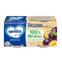 Prugna Con Mela Mellin 2x100g