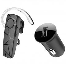 Oreillette Bluetooth Tellur Vox 60, chargeur de voiture, noir