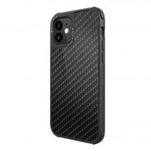 Robusta funda protectora Real Carbon para iPhone 12 mini, negro - Nuevo