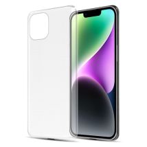 Coque pour Apple iPhone 14 PLUS en ENTIÈREMENT TRANSPARENT Housse de protection Étui en silicone TPU flexible