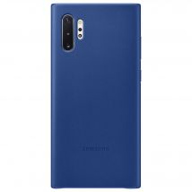 Coque pour Samsung Galaxy Note 10+ Premium Cuir Bleue Samsung