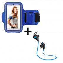 Pack Sport pour Smartphone (Ecouteurs Bluetooth Sport + Brassard) Courir